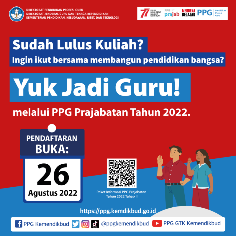 Pembukaan PPG Prajabatan Tahun 2022