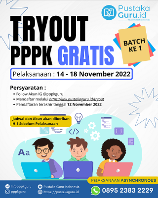 TRYOUT GRATIS PPPK GURU OLEH PUSTAKA GURU INDONESIA