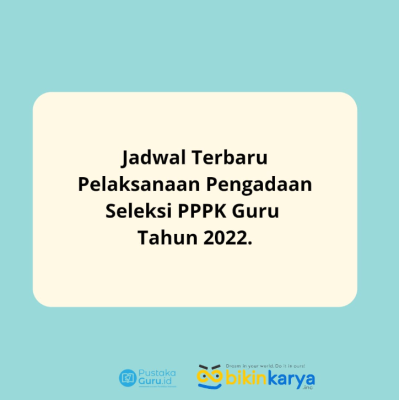 jadwal terbaru seleksi pppk guru