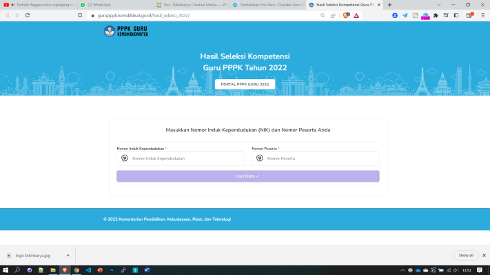 Cara Cek Pengumuman PPPK Guru tahun 2022